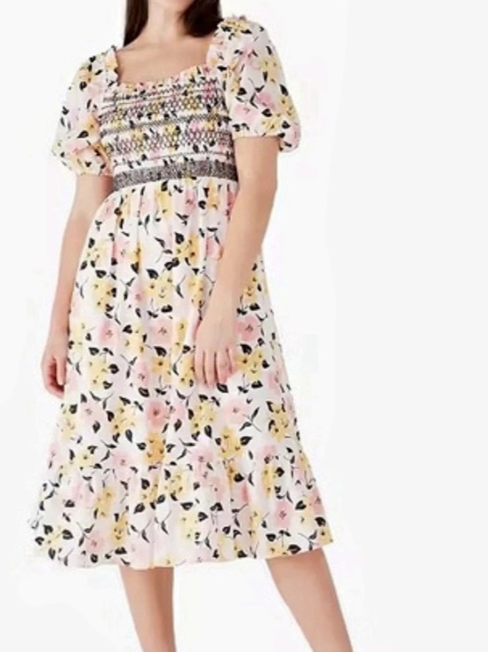 kate spade Smocked Midi Dress